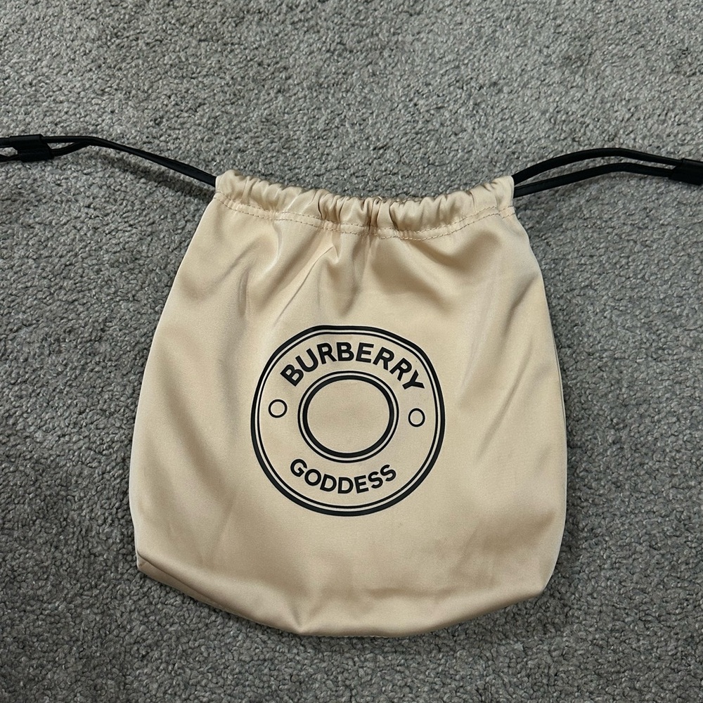 Burberry Cream Drawstring Bag